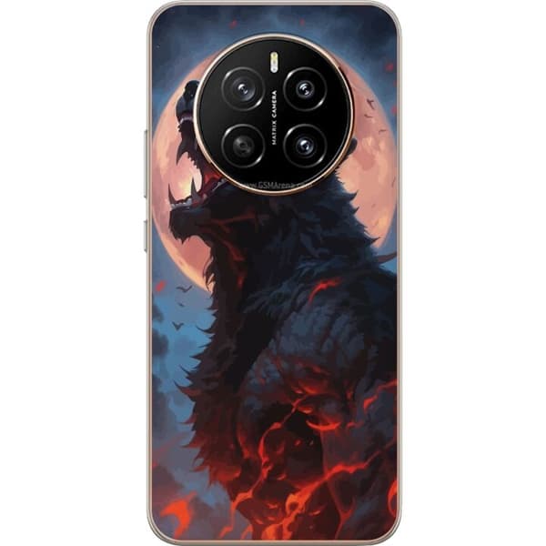 Telefontaske til Honor Magic7 med Howling Wolf