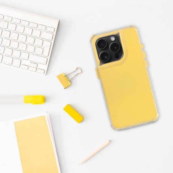Telefontaske til iPhone 16 Matrix - Gul Gul