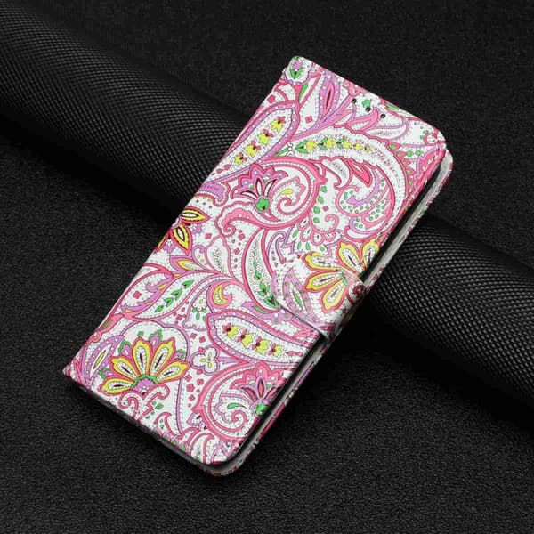 Plånboksfodral för Samsung Galaxy S26 Plus Konstläder med rem - Datura