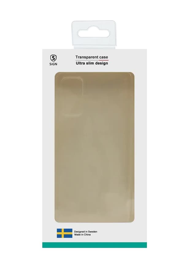 SiGN Ultra Slim Cover til Galaxy S20 FE - Transparent Transparent