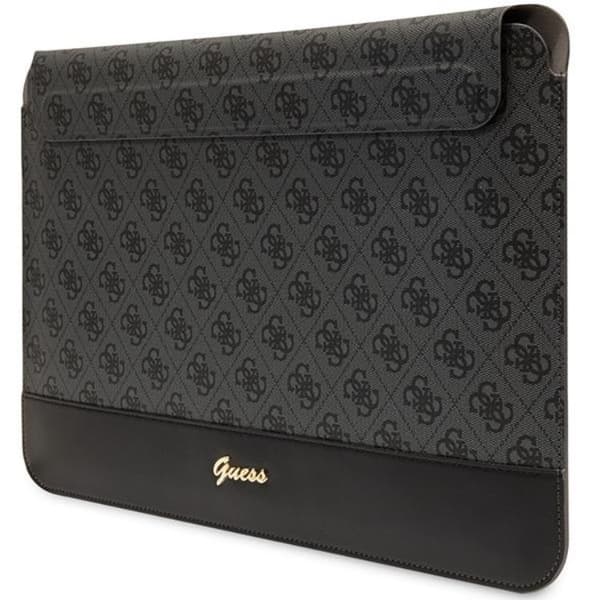 Guess Computer Sleeve 14\" 4G Stripe Metal Logo - Sort Black