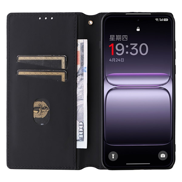 OnePlus Nord 5 Plånboksfodral Rhombus Imprint - Silver Silver