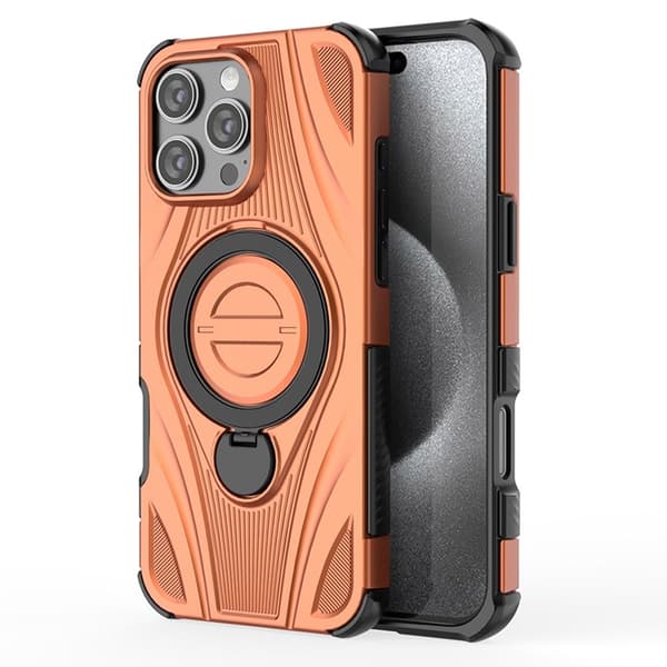 Mobilskal till iPhone 16 Pro MagSafe Magnetic Kickstand - Orange Orange