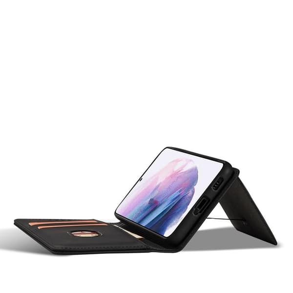 Galaxy S22 Plus Pungetui Magnet Stand - Sort Black