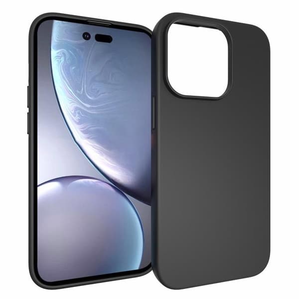 iPhone 14 Pro Max -kuori Ultra Slim TPU - Musta Black