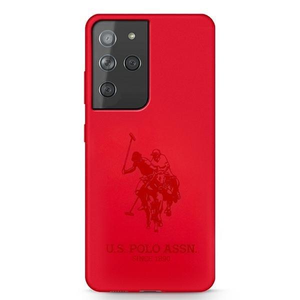 US Polo Silikone On Tone Cover Galaxy S21 Ultra - Rød Red