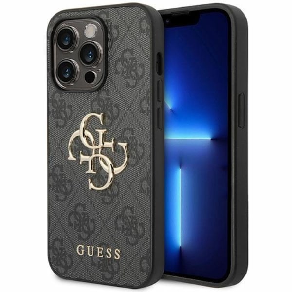 Guess iPhone 15 Pro Max Mobilskal 4G Big Metal Logo - Grå Grå
