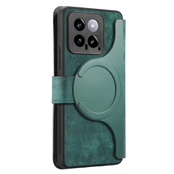 CASENEO Xiaomi 14 Plånboksfodral Konstläder - Grön