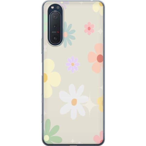 Mobilskal till Sony Xperia 5 II med fejdande blommor