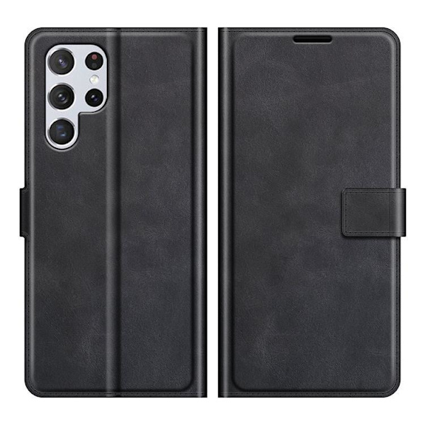 Flip Folio Fodral Galaxy S22 Plus - Svart Svart