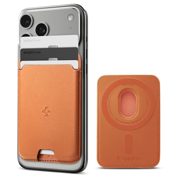 Spigen Valentinus Magsafe Universal Magnetic Korthållare - Metallic Orange Orange