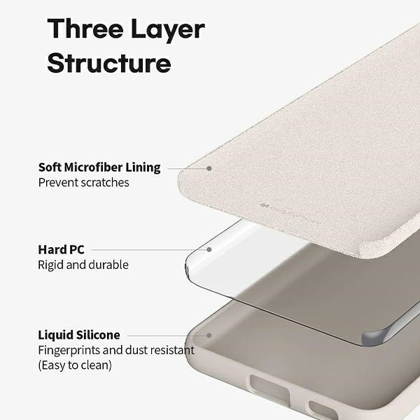 Mercury Telefontaske til iPhone 15 Pro Max Silikone - Sten