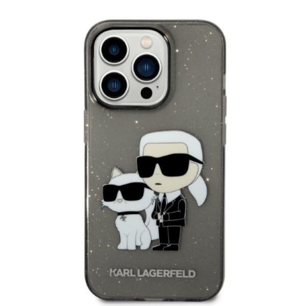 Karl Lagerfeld iPhone 14 Pro Max Skal IML GLIT NFT Karl & Choupe