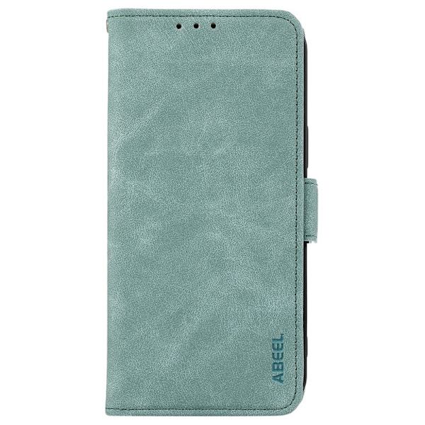 ABEEL iPhone 17 Plånboksfodral Konstläder Folio Ställ Blå