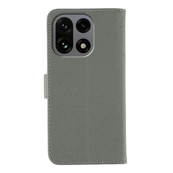 OnePlus 15 5G Plånboksfodral Imprint PU Läder Grå