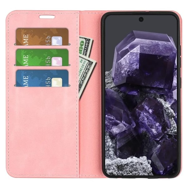 Google Pixel 8A Plånboksfodral - Rosa