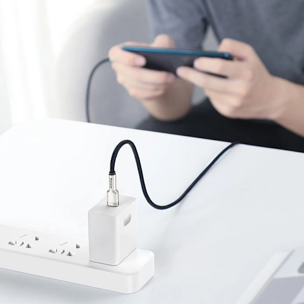 Baseus USB-C till USB-C kabel Cafule Series Metal 100W 5A 2m Svart