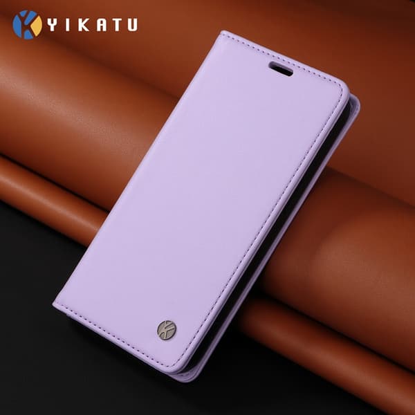 YIKATU OnePlus 15 Plånboksfodral Closure Konstläder Lila