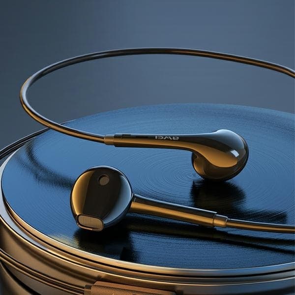 AWEI PC-7 Hörlurar stereo 3,5mm - Svart