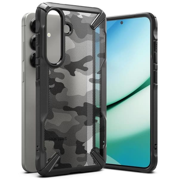 Ringke Telefontaske til Galaxy S25 Plus Fusion X - Camo Sort Svart