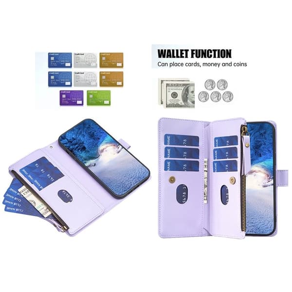 BF Style-19 Samsung Galaxy A35 5G Skal PU Läder - Lila