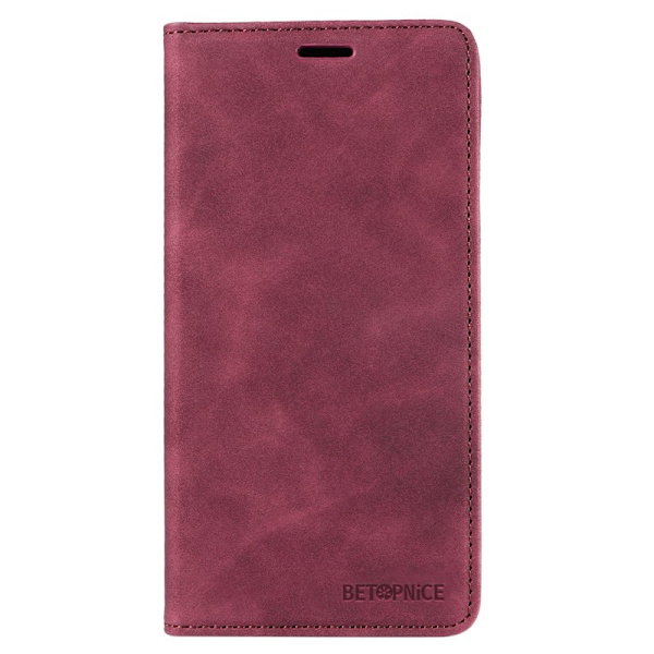 BETOPNICE 003 Google Pixel 9a Plånboksfodral Konstläder - Röd