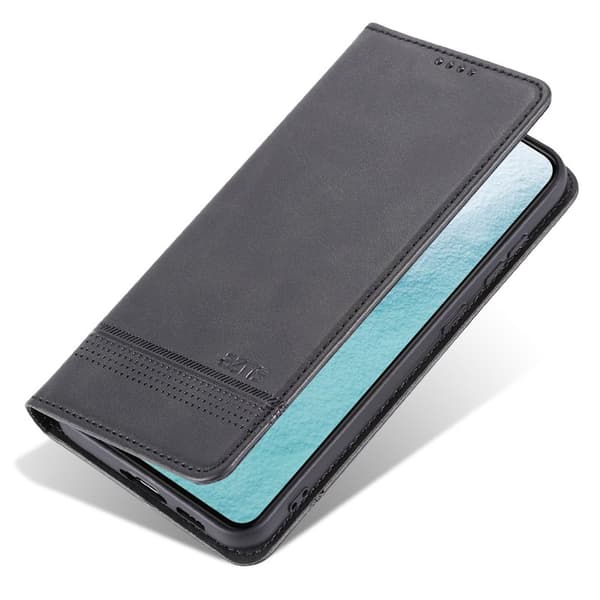 AZNS Samsung Galaxy S24+ Plånboksfodral Konstläder - Svart