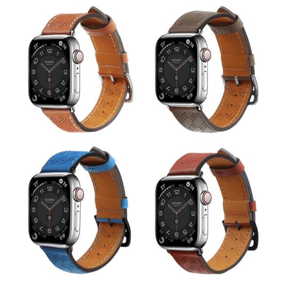 Apple Watch Ultra/SE/8/7/6/5/4 (49/45/44mm) rannekoru - ruskea