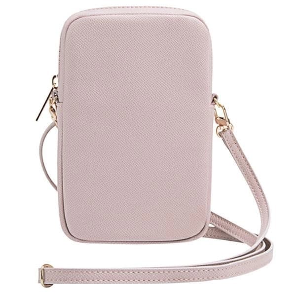 Guess Mobilväska Zip Triangle 4G - Rosa Rosa