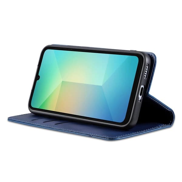 AZNS Samsung Galaxy S25 FE Plånboksfodral Konstläder - Blå
