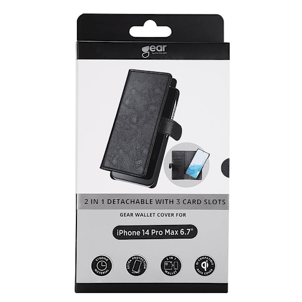 GEAR iPhone 14 Pro Max mobilcover - Sort Black
