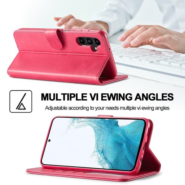 LC.IMEEKE Samsung Galaxy S23 FE Plånboksfodral Konstläder - Rosa