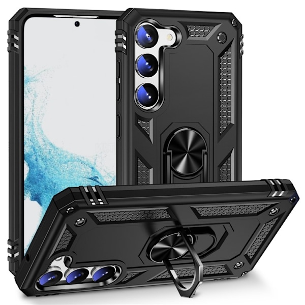 Galaxy S23 Skal Ringhållare Kickstand - Svart Svart