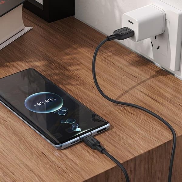 HOCO USB Till USB-C 1m Kabel 3A X90 - Svart Svart