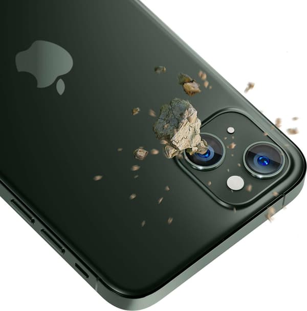 3MK iPhone 15 Plus härdat glas Kameraskydd - Grön