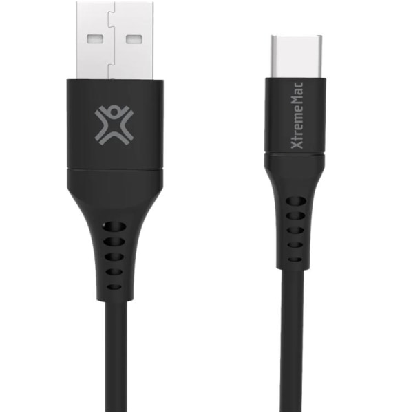 XtremeMac USB-A till USB-C Flexibel Kabel 1m - Svart
