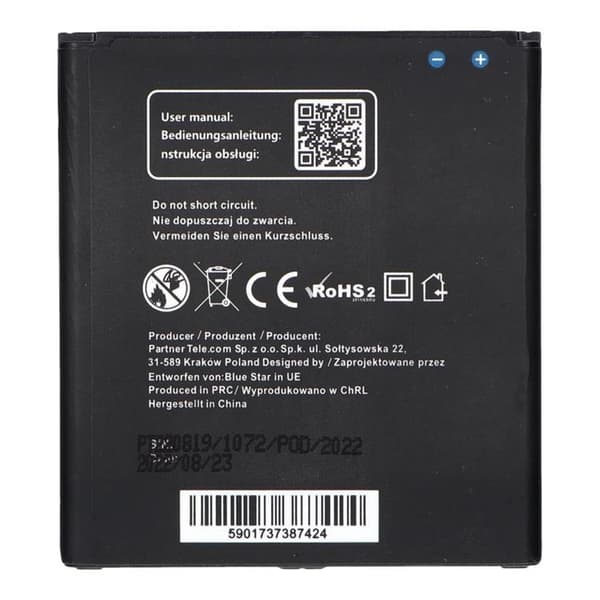 Blå stjerne Samsung S4 Batteri I9500 2700mAh PREMIUM