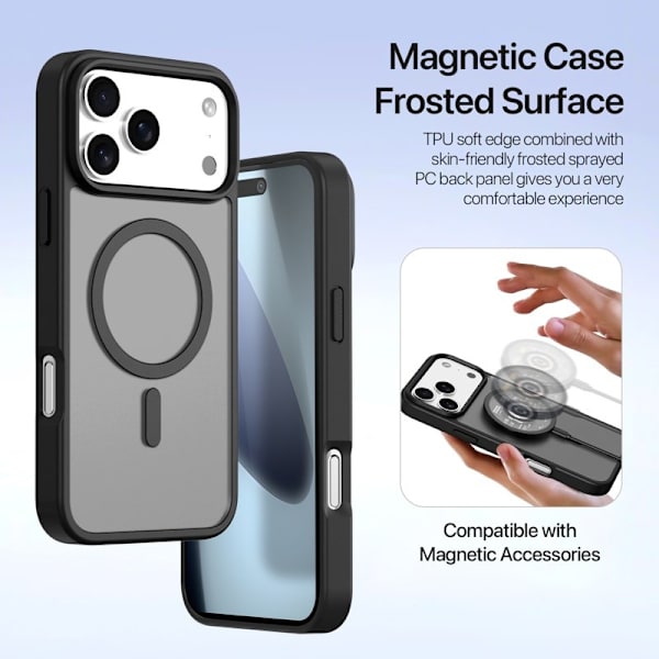 DUX DUCIS iPhone 17 Pro Plånboksfodral Lawa Svart