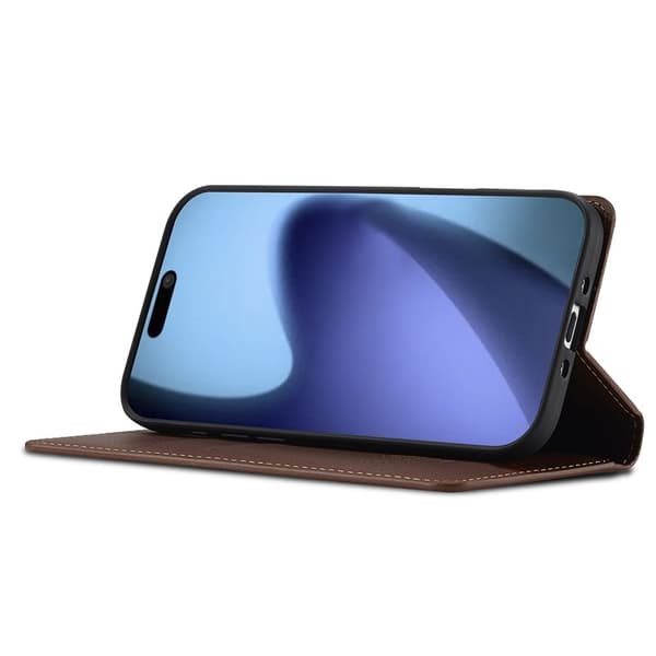 LC.IMEEKE L1 Series iPhone Air Plånboksfodral Konstläder - Brun Brun