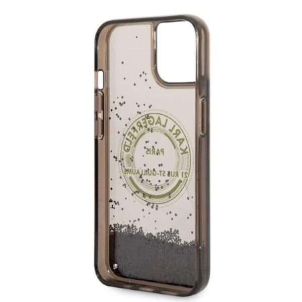 Karl Lagerfeld iPhone 14 Plus Skal Liquid Glitter RSG - Svart Svart