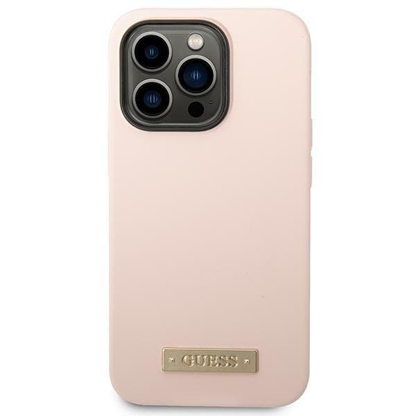 Guess telefontaske til iPhone 14 Pro Max MagSafe silikone plade