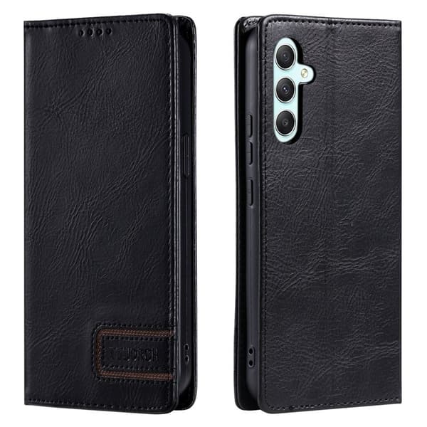 TTUDRCH Samsung Galaxy S26 Plus Plånboksfodral Konstläder RFID Skydd - Svart