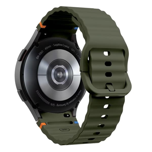 Tech-Protect Galaxy Watch 4/5/5 Pro/6/7/FE Armband Silikon Sport Grön