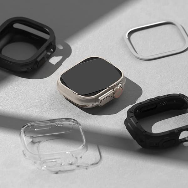 [4-Pack] Ringke Apple Watch Ultra (49mm) Karkaistu lasi näytönsuoja Transparent