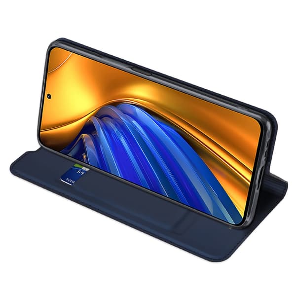 Dux Ducis Xiaomi Poco F4 5G Plånboksfodral Skin Series - Blå Blå