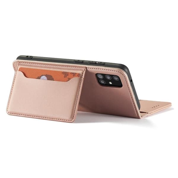 Galaxy A12 5G (2020/2021) Plånboksfodral Magnet Stand - Rosa Rosa