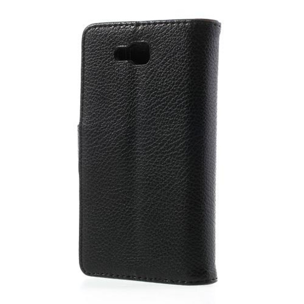 Præget pung etui til LG Optimus L9 II (sort) Black