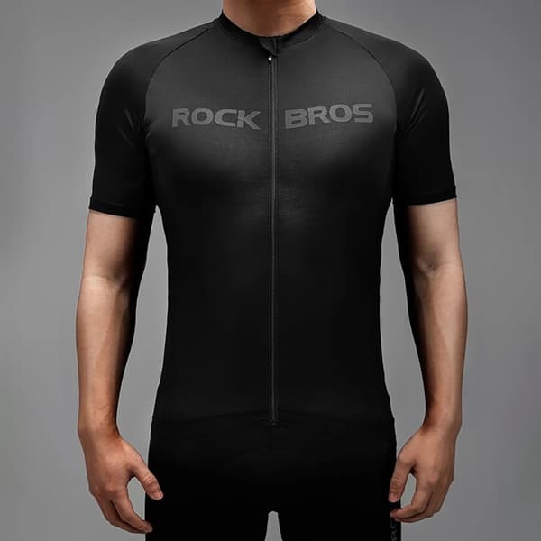 Rockbros Cykeltröja Kortärmad L - Svart