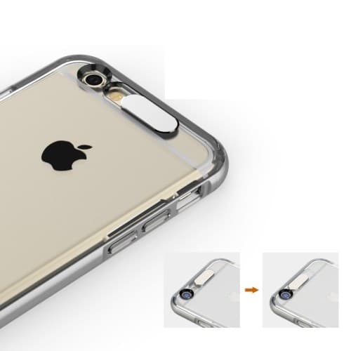 ROCK blinkende etui til Apple iPhone 6/6S (grå) Grey