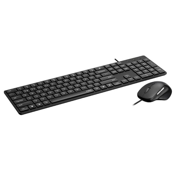 RAPOO Tastatur/musesæt NX8020 Kablet Sort